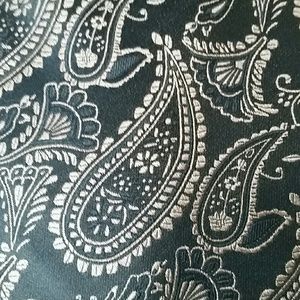 Vintage Maine Bay platinum label silk tie
